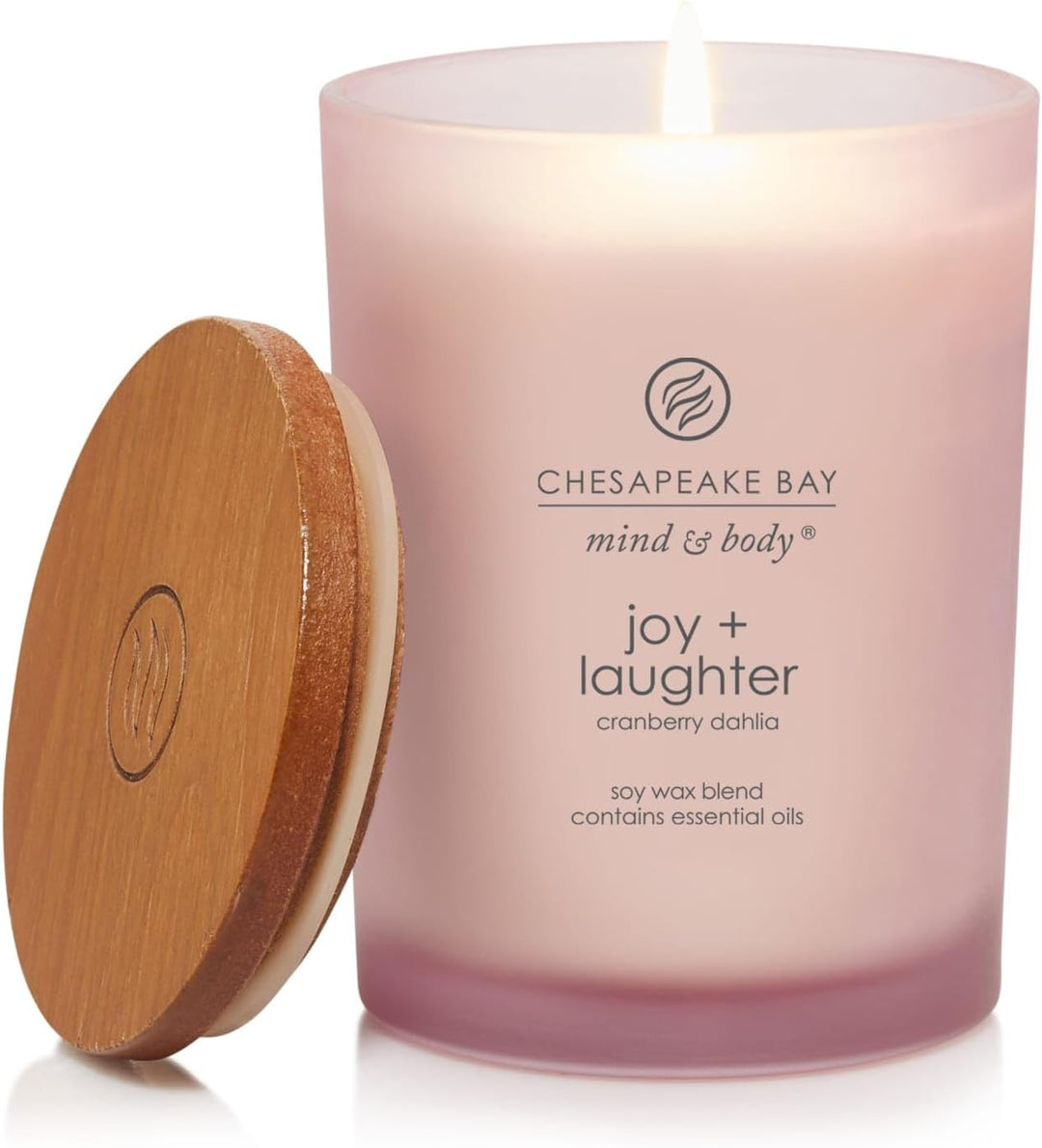 Chesapeake Bay Candle Scented Candle, Joy + Laughter (Cranberry Dahila), Medium M Freude/Lachen, M F