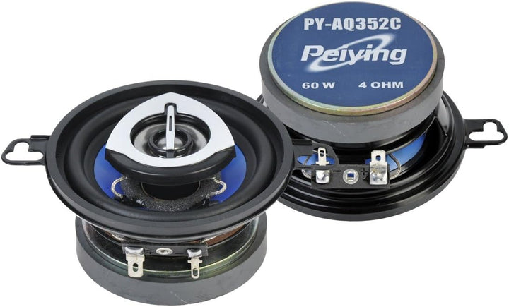 PY-AQ352C hohe qualität Autolautsprecher 3,5", 60W, 2 Stück Set, Auto KFZ Lautsprecher