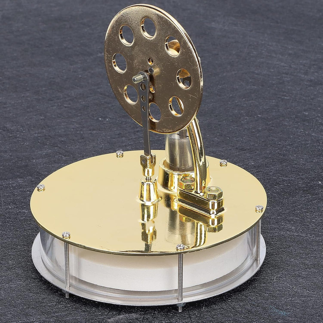 Zerodis Tieftemperatur-Stirlingmotor, Kryogener Stirlingmotor, Mini-Modell mit Zinklegierungskonstru