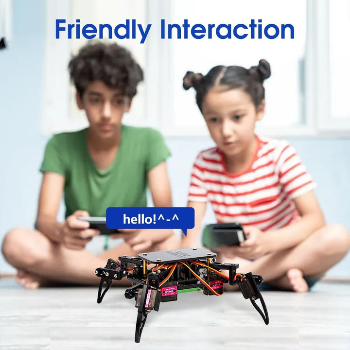 STEM Toys Programmable Bionic Spider Robot Kit, Science Kit for Kids Age 8-12, Teens DIY Robotics Bu