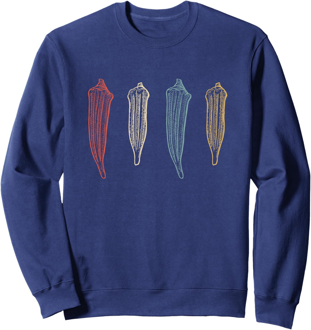 Vintage Okra Geschenk Sweatshirt