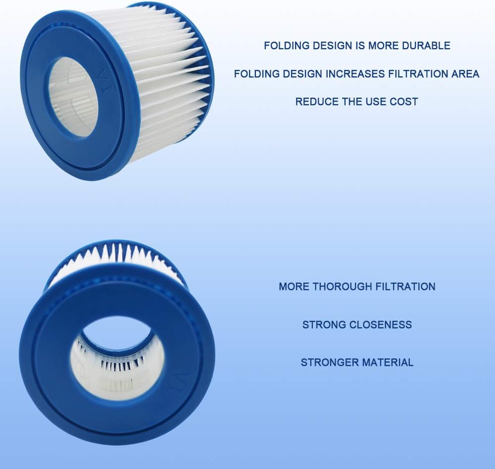 WuYan Ersatz Whirlpool Filterkassette für Best-Way für Flowclear Grösse VI Ersatzfilterkassette für