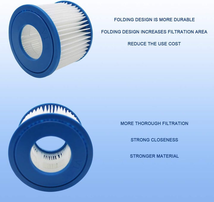 WuYan Ersatz Whirlpool Filterkassette für Best-Way für Flowclear Grösse VI Ersatzfilterkassette für