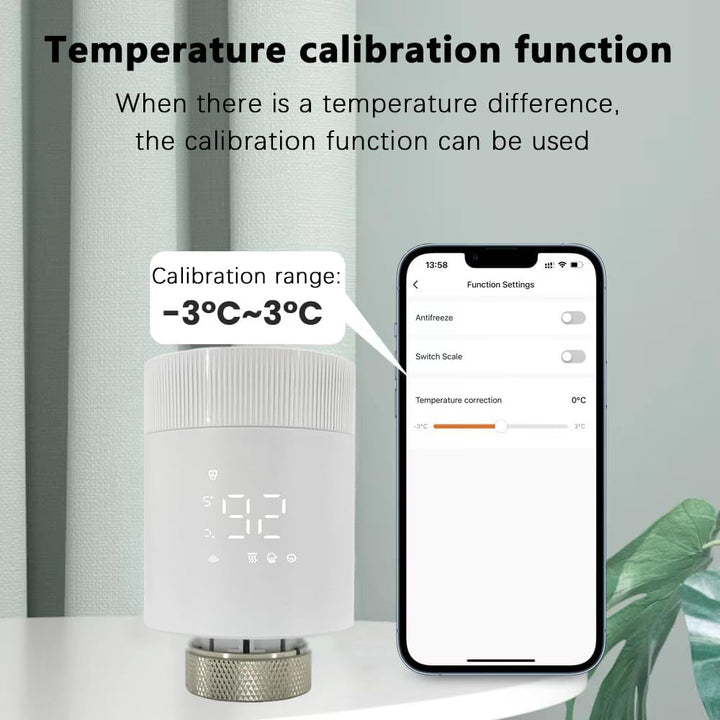 RKHK TR-M3Z-WIFI Temperaturregelventil WiFi-Add-on kompatibel mit Alexa, Siri und Google Assistant f