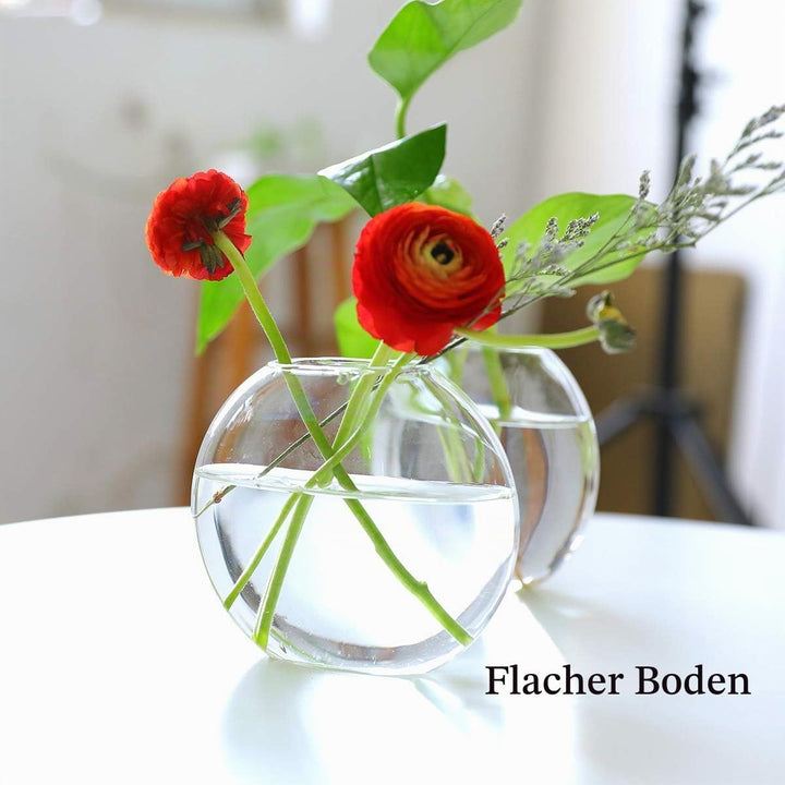 Tischplatte hängen Glas Pflanzer Pcs von 2 Vermehrungsstation Moderne Blumenknospe Vase in Holz Steh