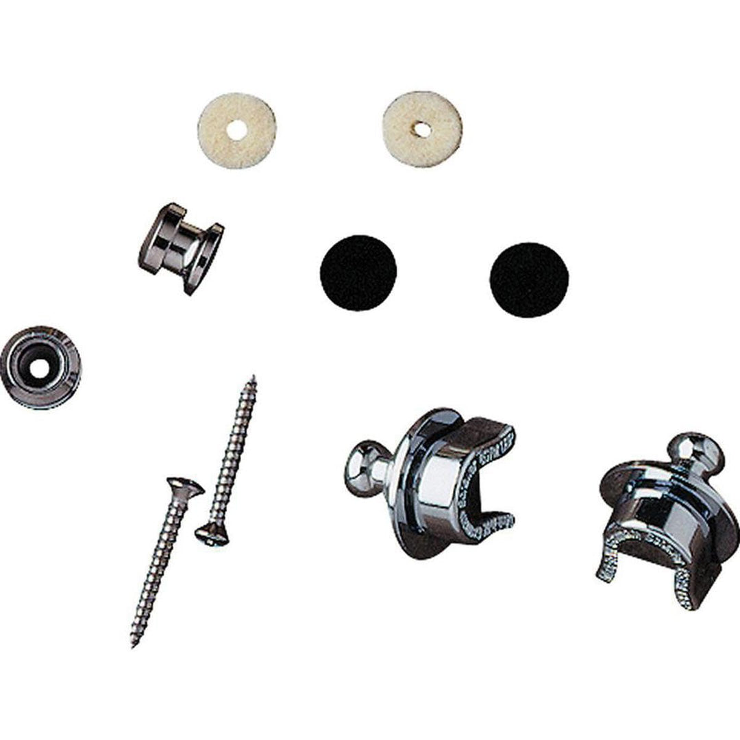 Fender Straplock Kit Chrom Strap Lock Buttons Single, Chrom Strap Lock Buttons Single