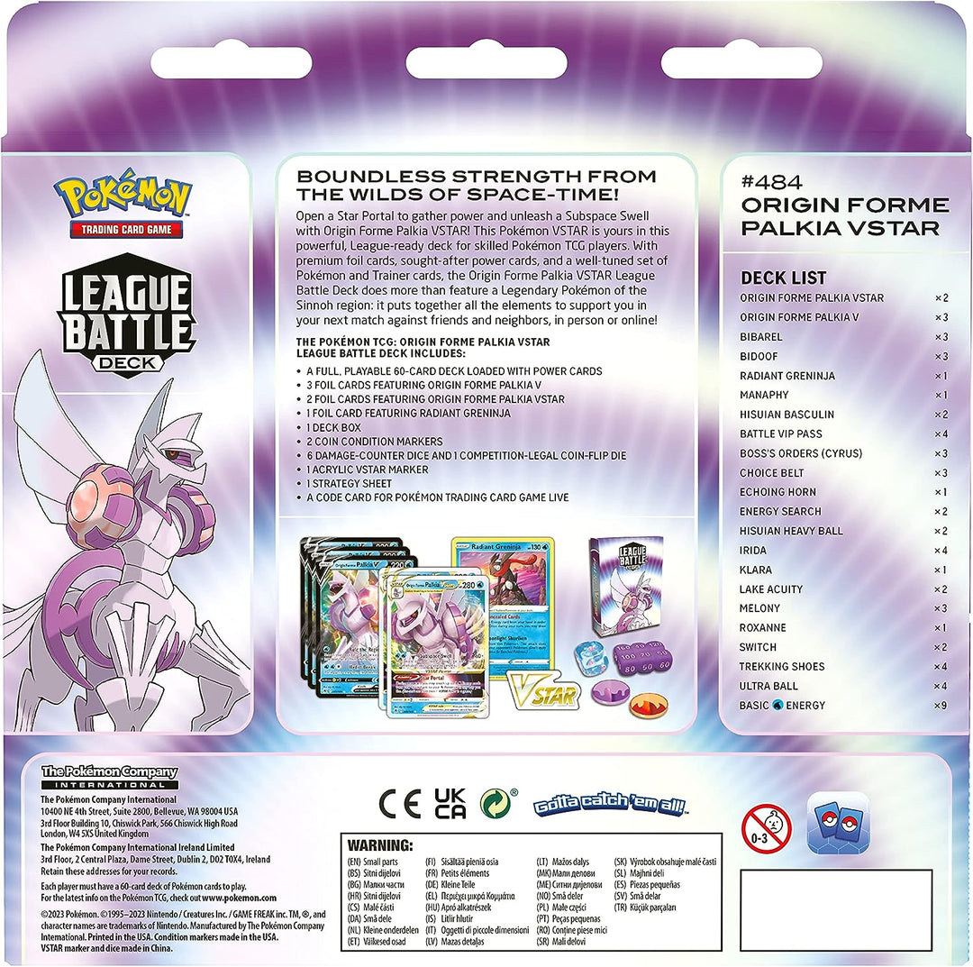 Pokémon TCG: Origin Forme Palkia VSTAR League Battle Deck - EN
