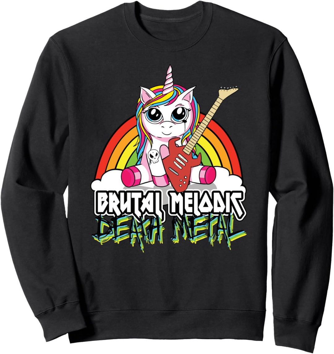 Death Metal Einhorn I Brutal Melodic Death Metal Sweatshirt