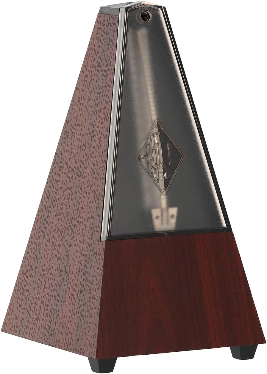 Wittner Metronom 816K Kunststoffgehäuse mit Glocke Taktell Pyramidenform schwarz, schwarz