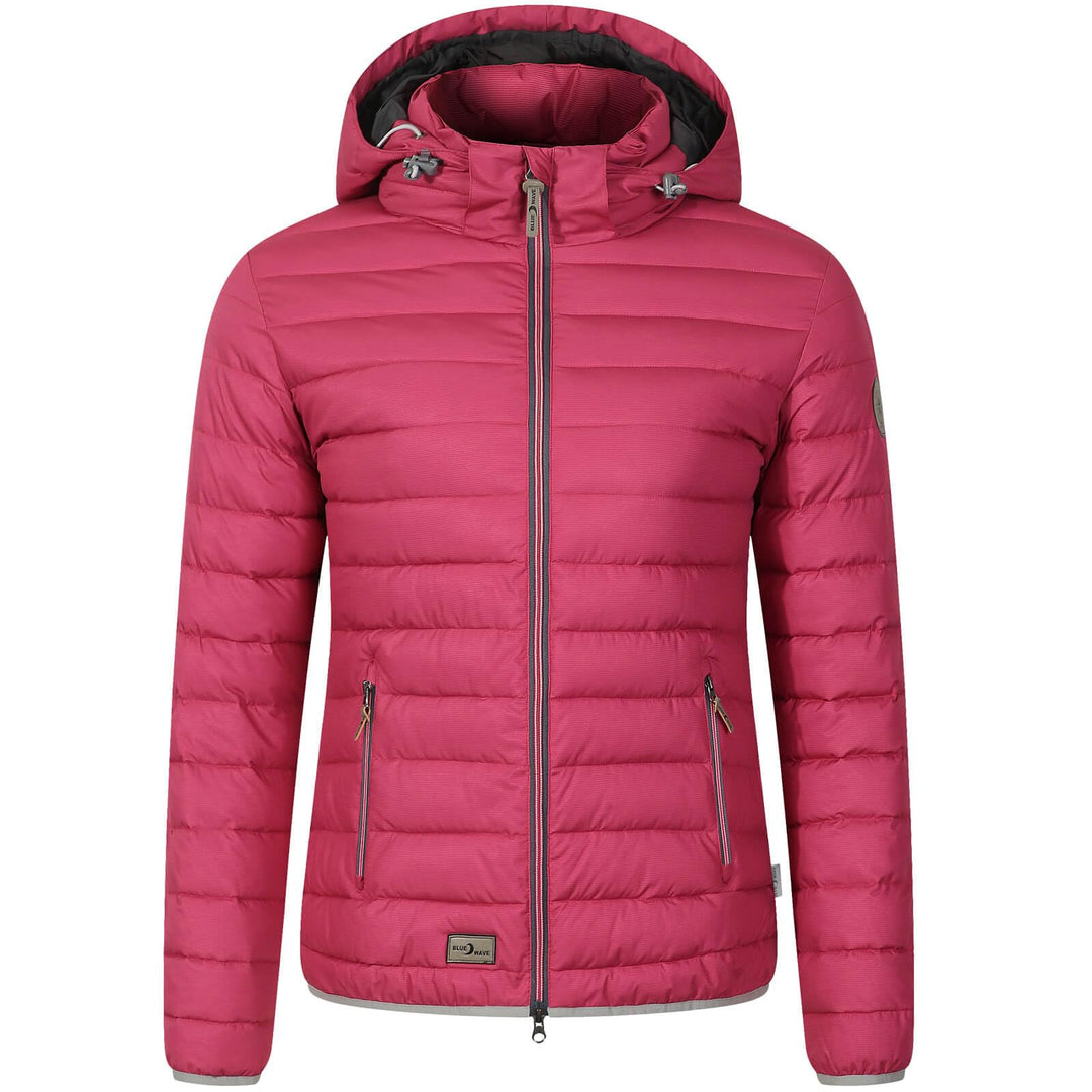 Blue Wave Damen Steppjacke Irina - Jacke gesteppt mit abnehmbarer Kapuze 36 Rosa, 36 Rosa