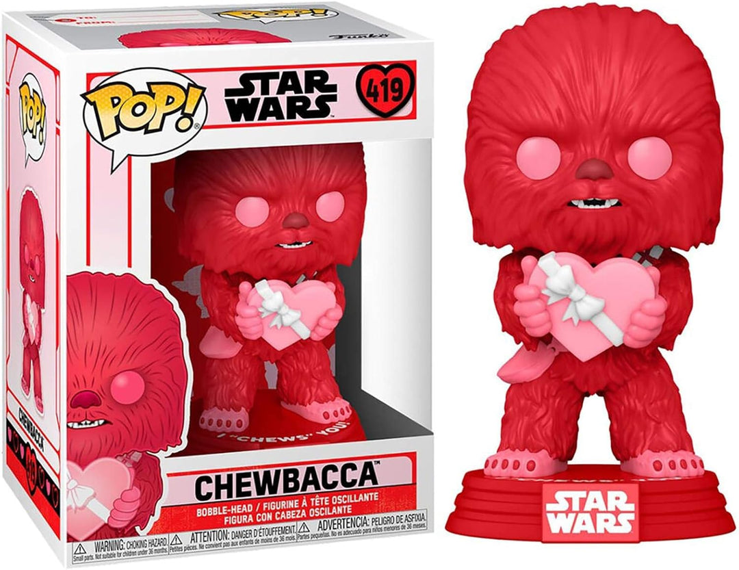 Funko Pop! Star Wars: Valentines-Cupid Chewbacca - Vinyl-Sammelfigur - Geschenkidee - Offizielle Han