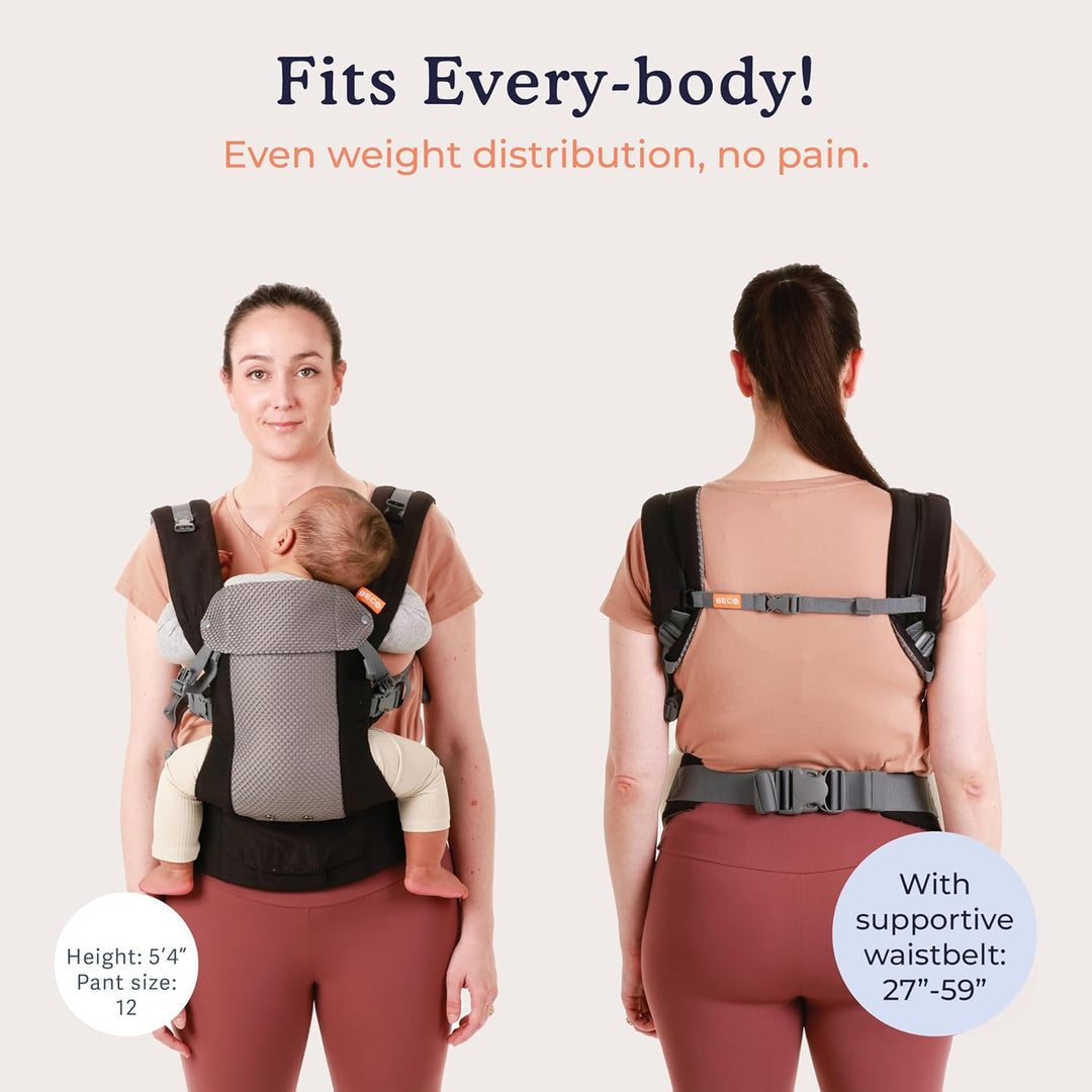 Beco Gemini Cool Babytrage Neugeborene ab Geburt bis Kleinkind - 4 Tragepositionen, Baby Trage, Baby