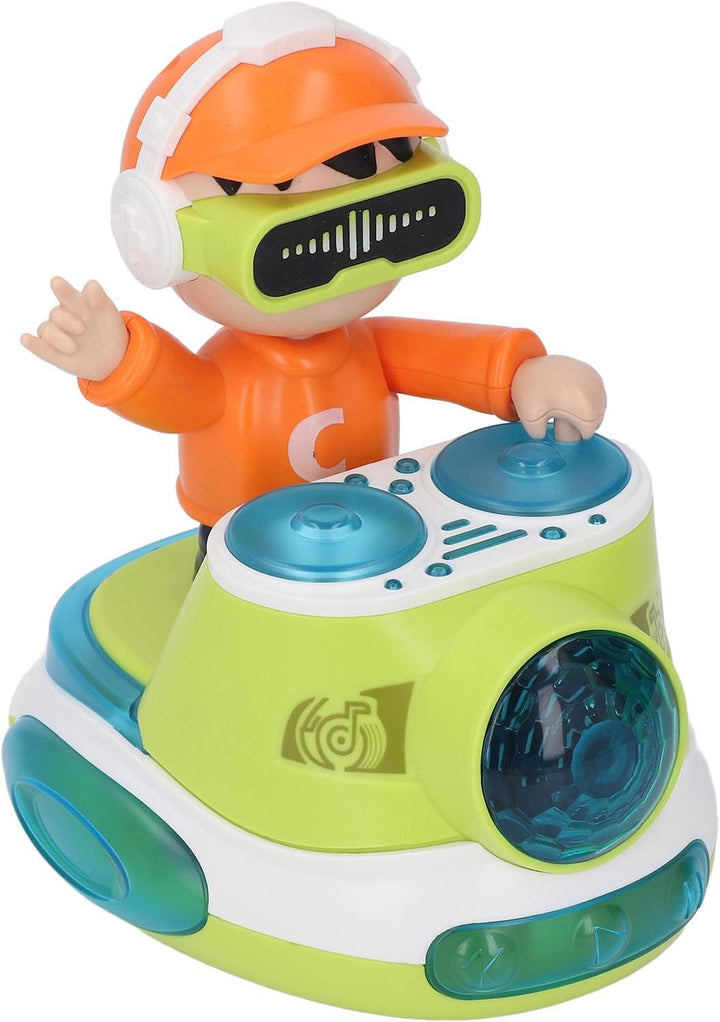 DJ Spielzeug DJ Rock Boy Dancing Toy mit Musik Blinkend Licht Universal Wheel Automatic Bewegung Rob