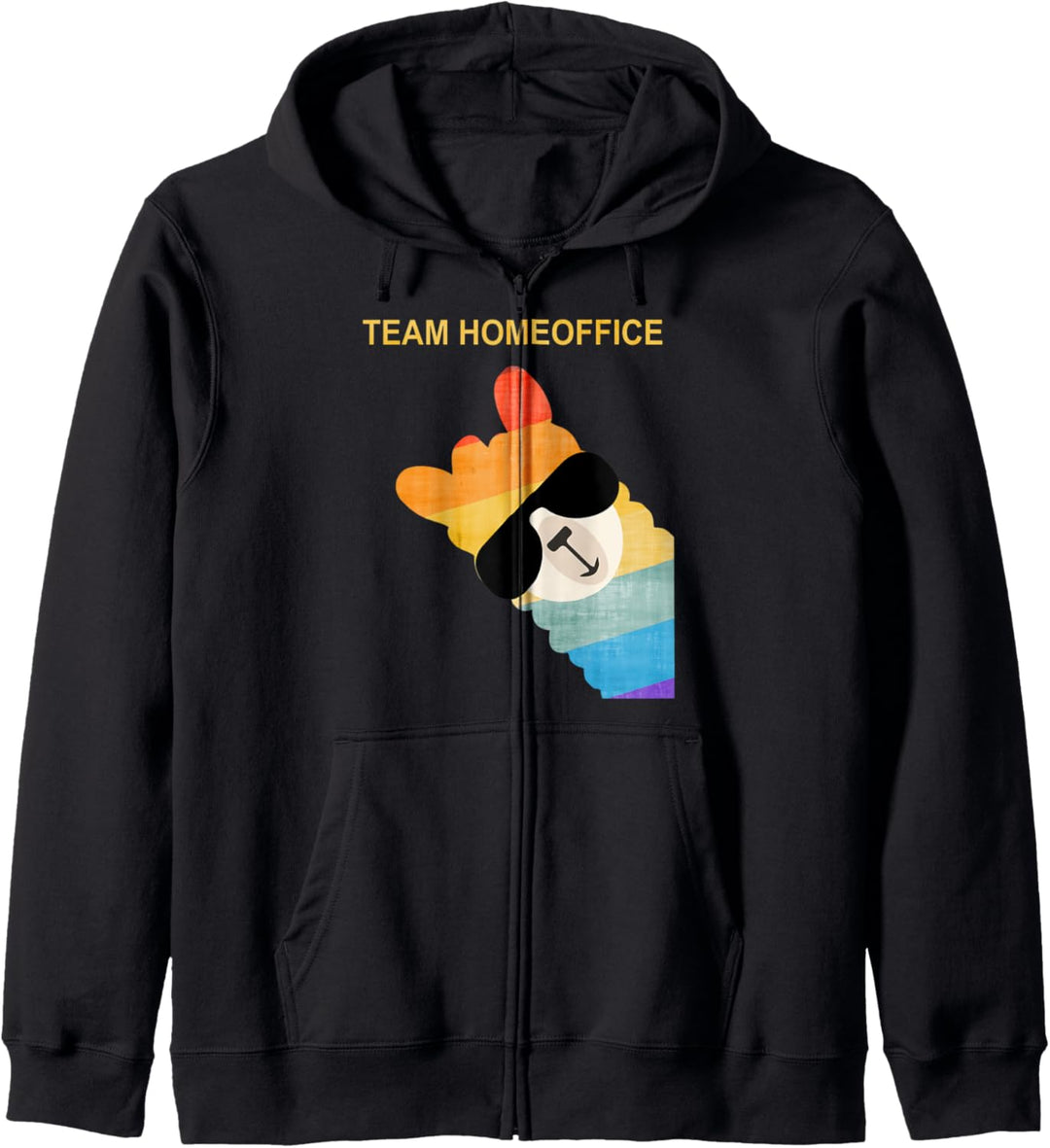 Homeoffice Team Home Office Lustiges Lama Alpaka Geschenk Kapuzenjacke