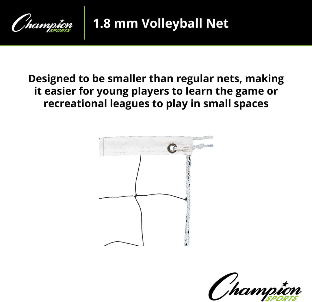 Champion Sports Volleyballnetz, Vinyl 27 x 3-Feet, 27 x 3-Feet