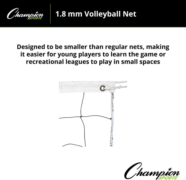 Champion Sports Volleyballnetz, Vinyl 27 x 3-Feet, 27 x 3-Feet