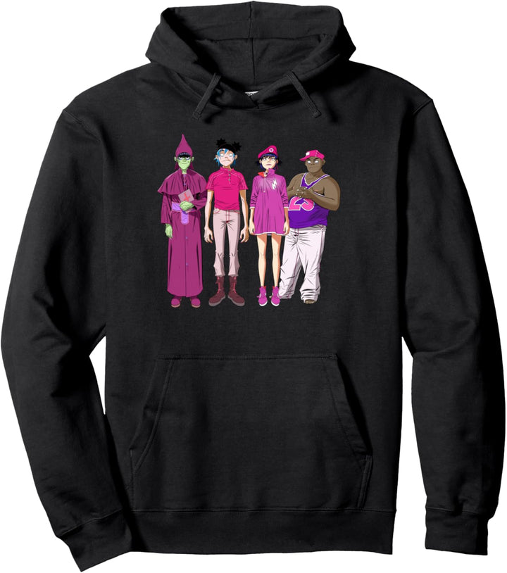 Gorillaz Cracker Island Group Pullover Hoodie