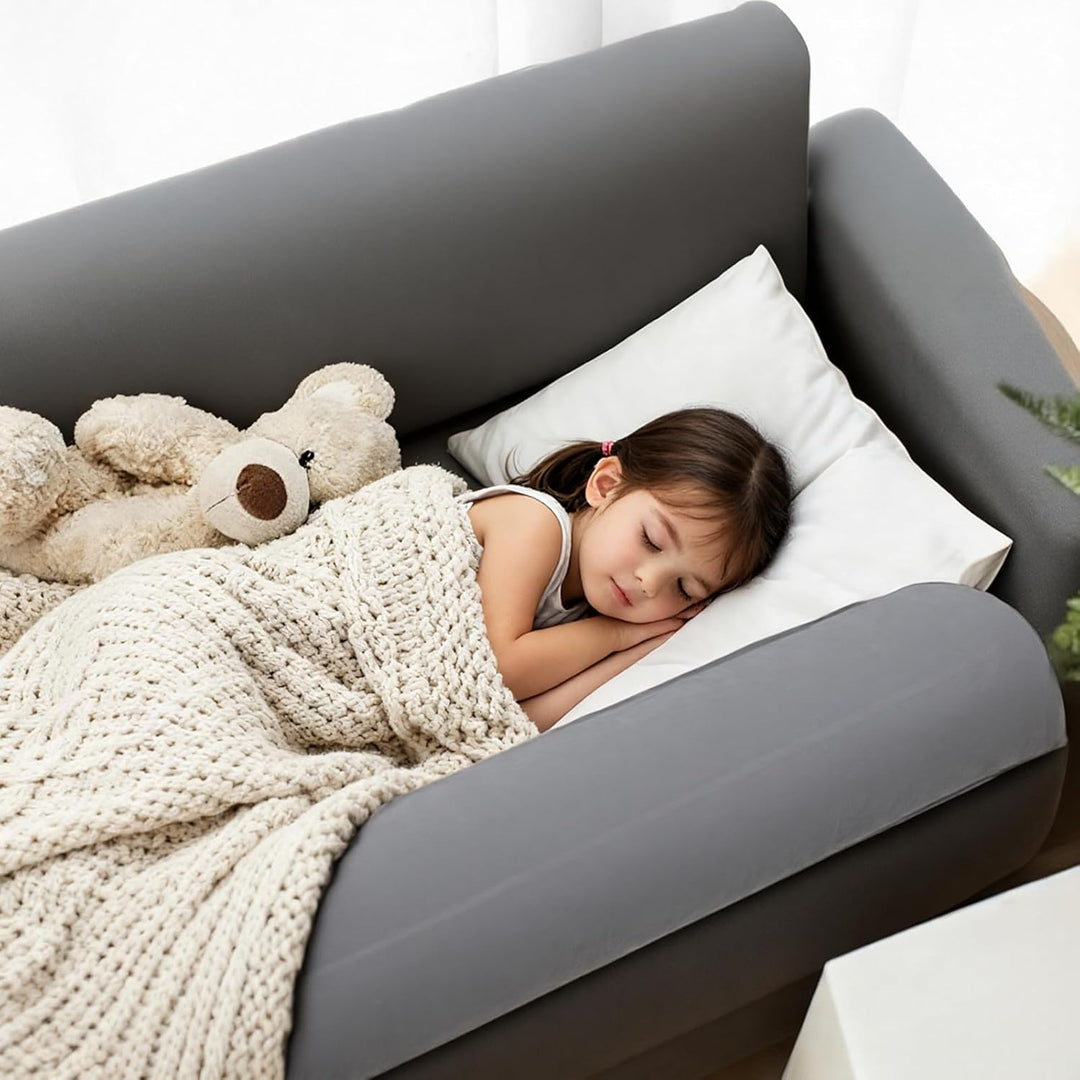 Vinteky Aufblasbarer Rausfallschutz, 148cm Tragbares Faltbares Bettgitter für Kinder&amp;Baby, Rausfalls