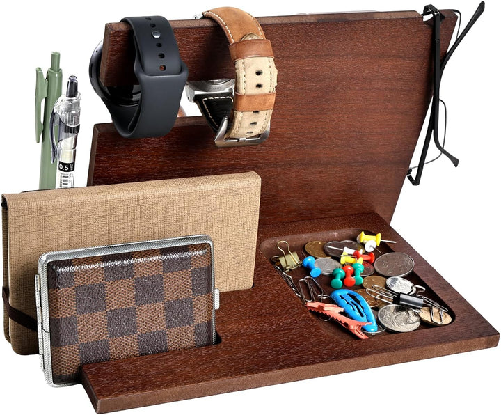 Weihnachten Geschenke für Männer Geburtstag Holz Telefon Dockingstation Schreibtisch Nachttisch Orga