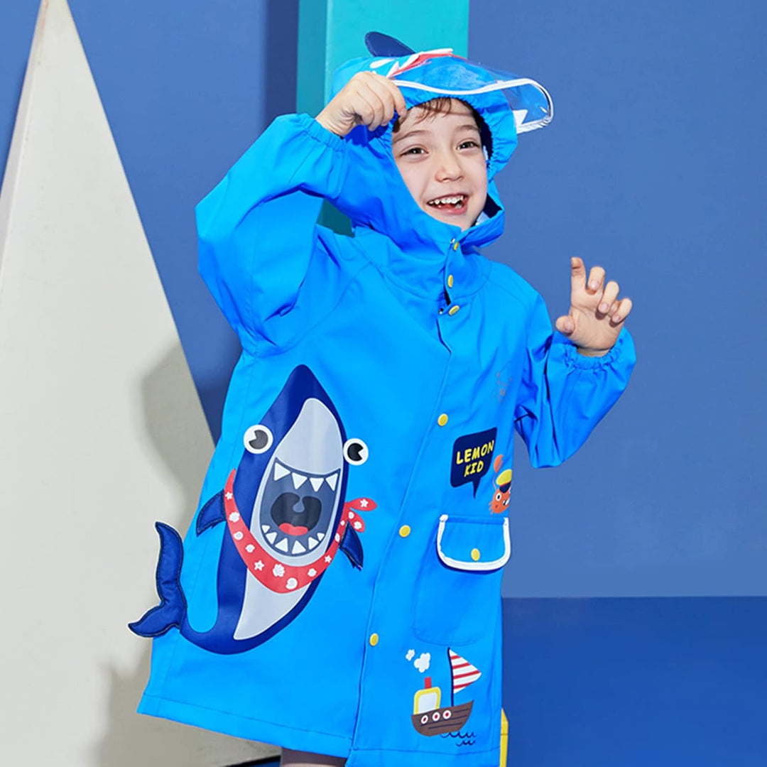 Hovkib Kinder Regenponcho Kleinkind Regenmäntel Jungen Mädchen wasserdichte Regenjacken Unisex Regen