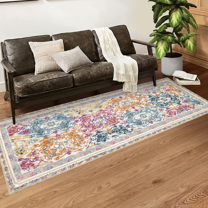 Läufer Flur 50 x 150cm Flauschig Weich Langer Teppich Läufer Waschbar Kurzflor Küchenläufer rutschfe