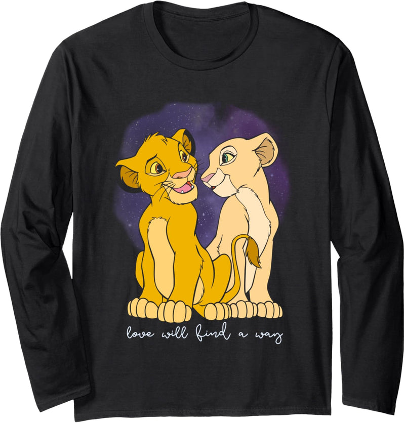 Disney The Lion King Simba And Nala Love Will Find A Way Langarmshirt