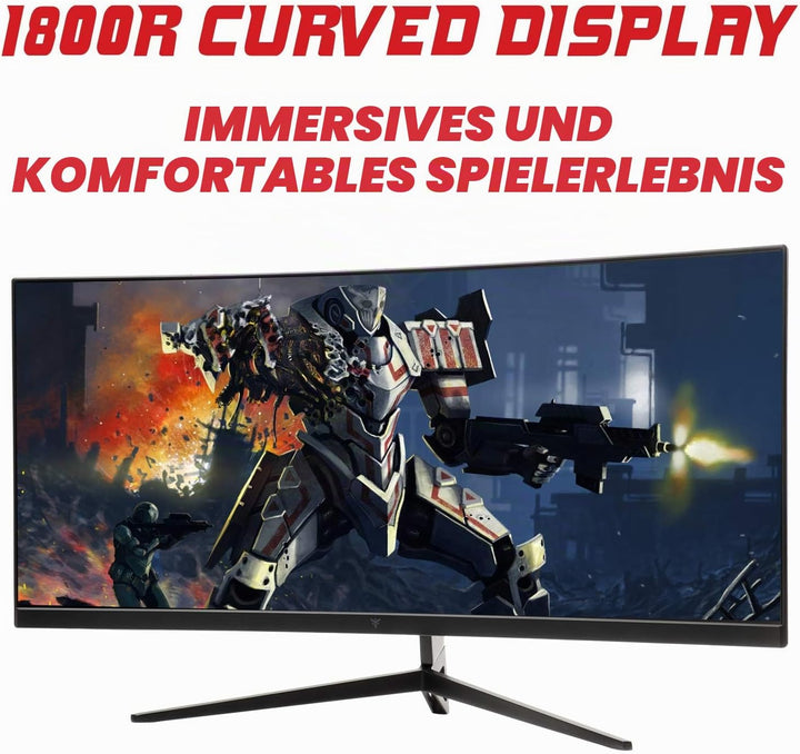 iTek Monitor GGC - 30" Curved R1800, WFHD 2560x1080 UltraWide, VA, 200Hz, 21:9, 1ms MPRT, 3xHDMI, DP