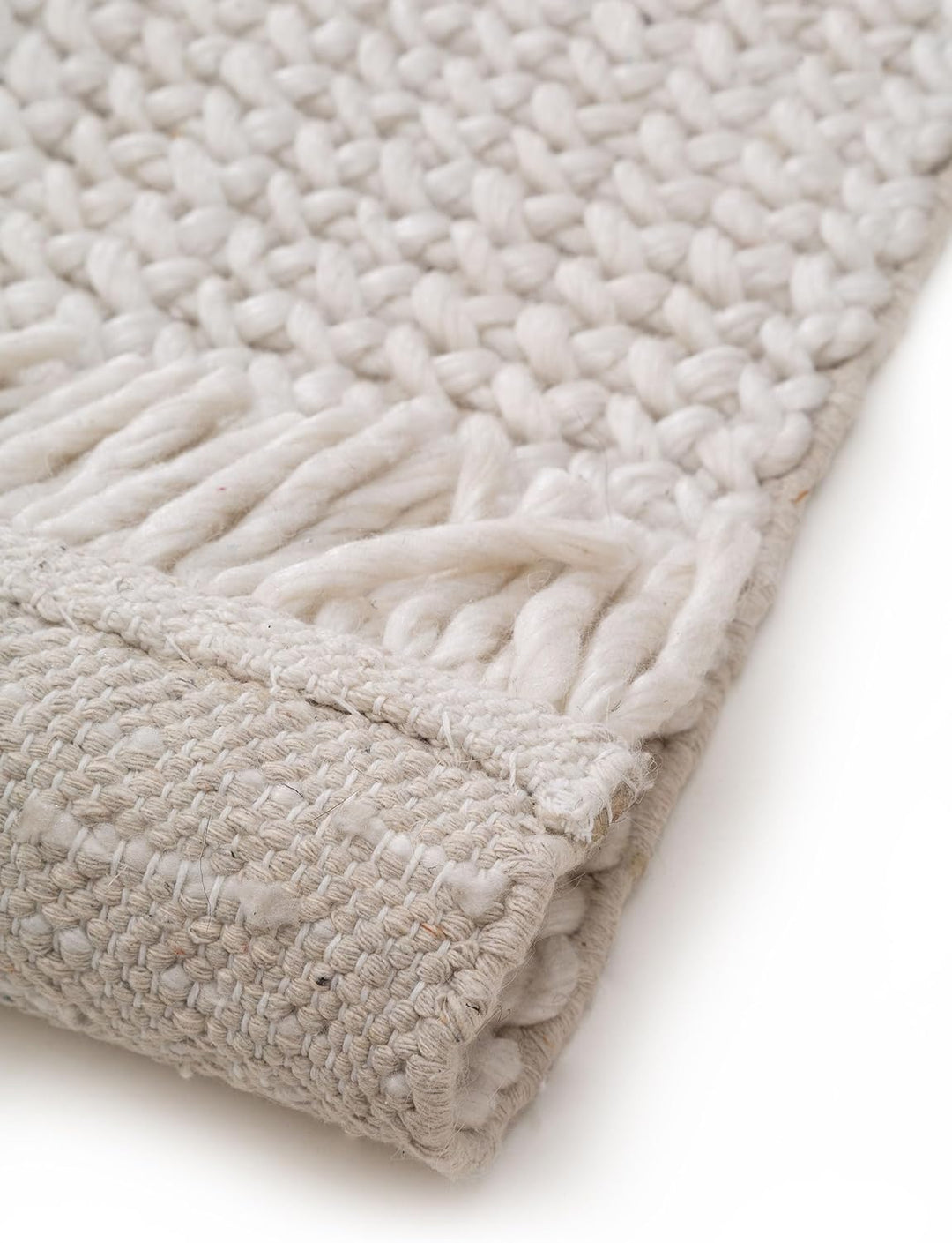 benuta Pure Wollteppich Velma - Wolle handgewebt - Rechteckig & im Style:  Geometrisch, Zickzack, Bo
