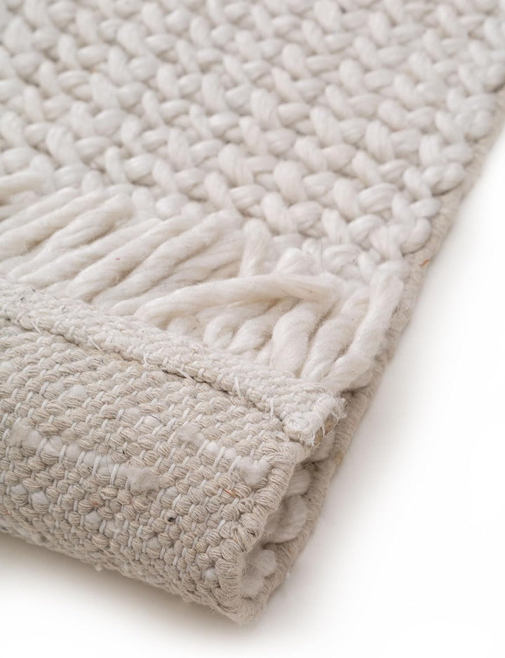 benuta Pure Wollteppich Velma - Wolle handgewebt - Rechteckig & im Style:  Geometrisch, Zickzack, Bo