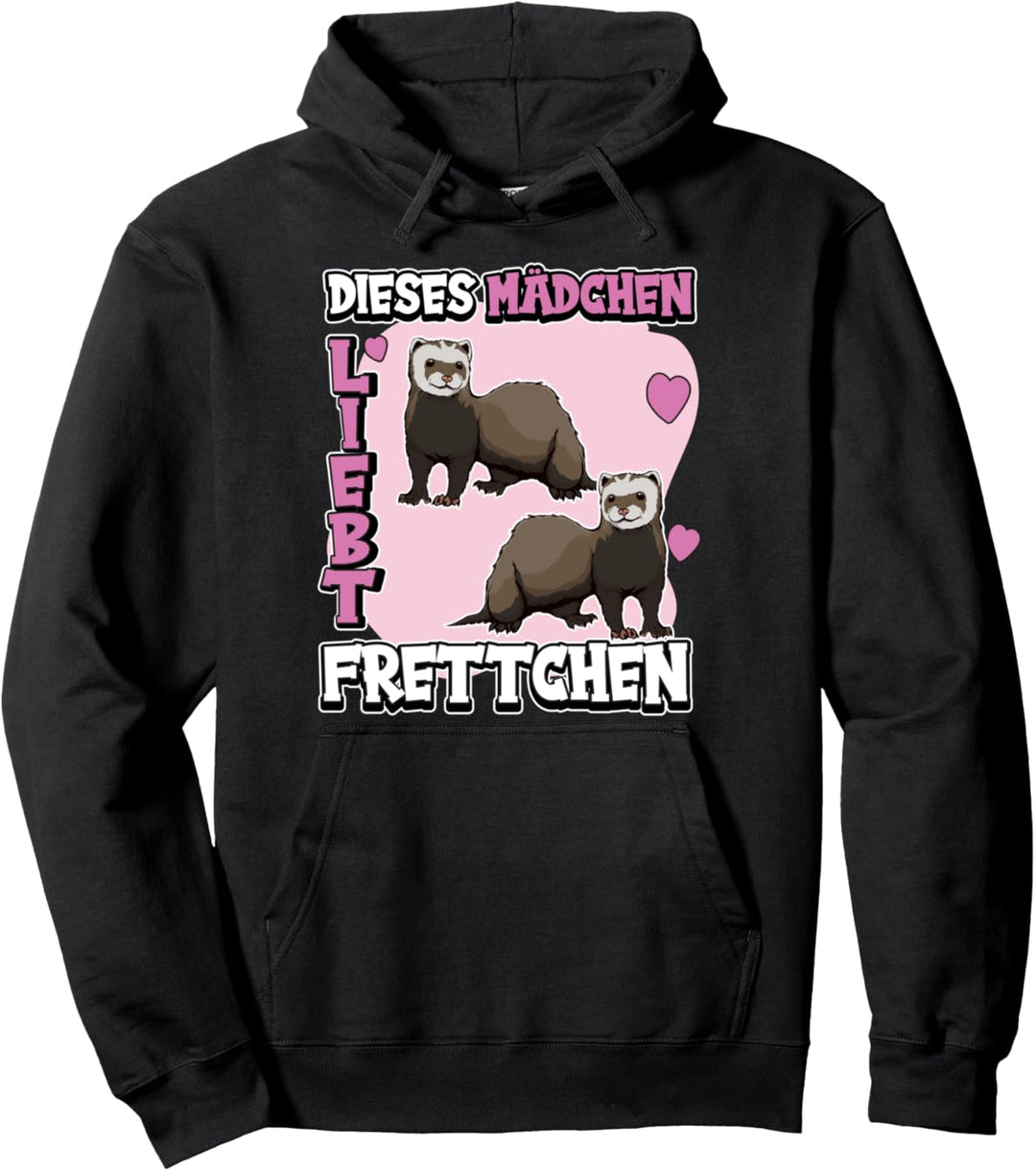 Kinder Frettchen Sachen Dieses Mädchen liebt Frettchen Pullover Hoodie