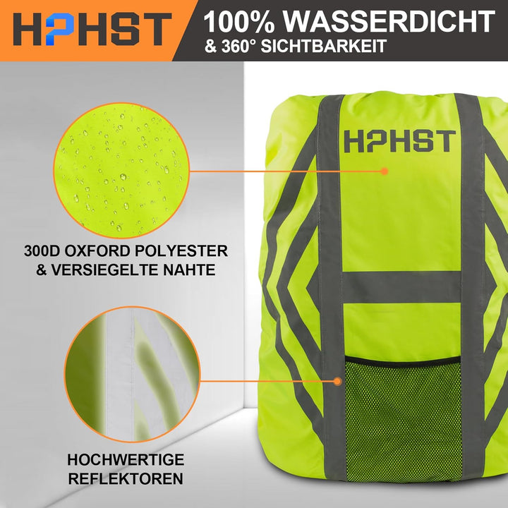 Regenschutz für Rucksäcke Schulranzen(21-45L), Wasserdichter Rucksack Regenhülle Regencape mit Refle