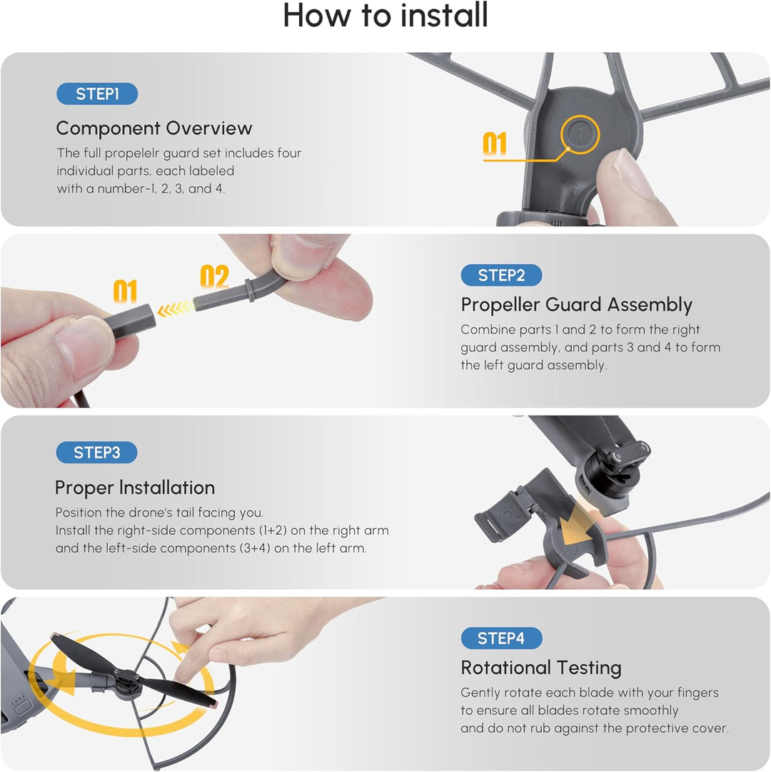 STARTRC Mini 5 Pro Propellerschützer,Flugsicherheit Anti Kollisions Propellerschutz Für DJI Mini 5 P