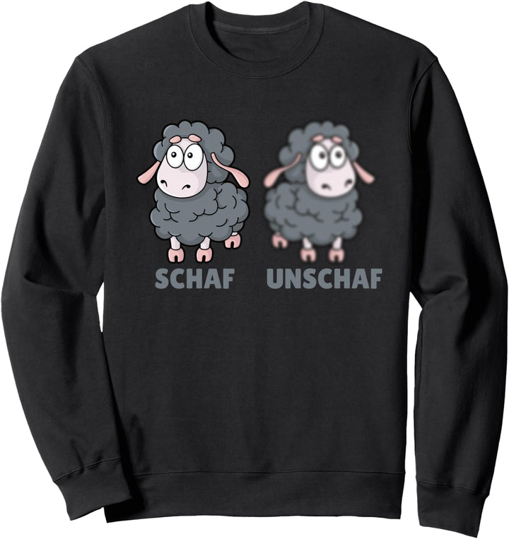 Schaf Unschaf Wortspiel für Fotografen Schafe Sweatshirt