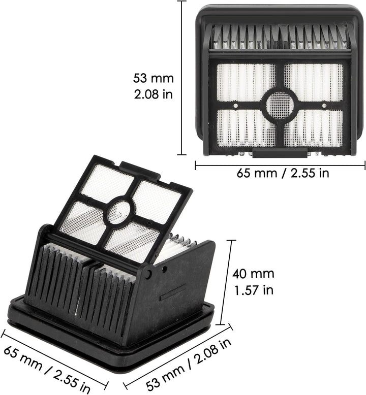 (6 Stück) H12 Pro Ersatz-HEPA-Filter kompatibel mit Dreame H12 Pro/ H12 DUAL/ H13 Pro/ M12 Akku-Nass