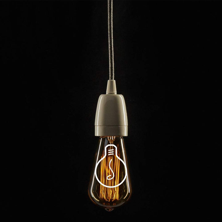 Amarcords - Textilkabel für Lampen RAUCH, rund, Hanf, 10 Meter, mit 2 Leiter 2x0,75 - Stoffkabel mit