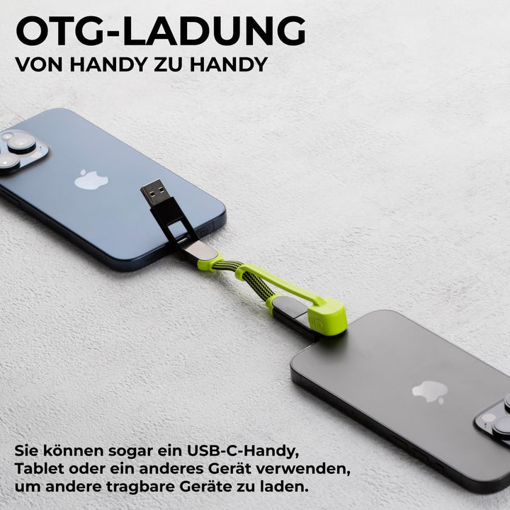 Rolling Square inCharge XL Pocket – USB-Kabel Type-c 6-in-1, universelles Lightning-Kabel, USB-Ladek