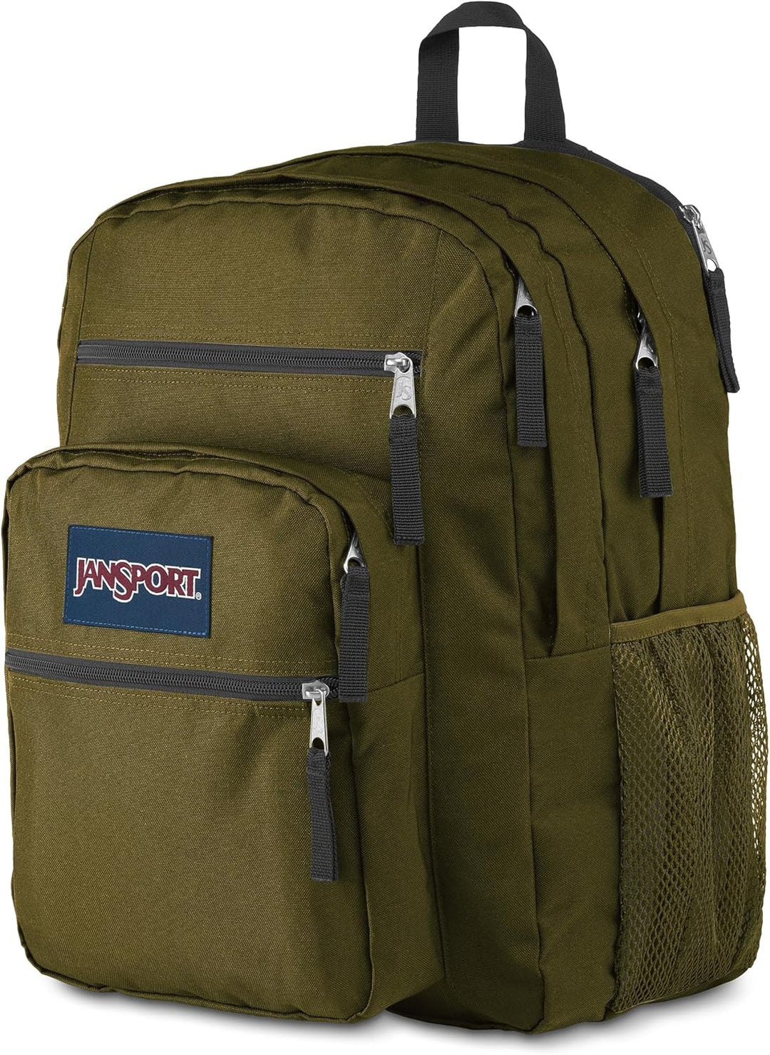 JanSport BIG STUDENT Grosser Rucksack, 15 inch -Laptopfach Army Green, Army Green