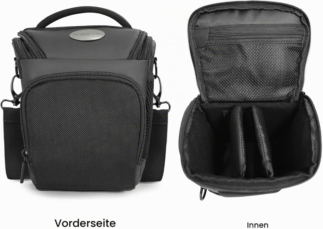 Baxxtar PRO NOVO SLR Kameratasche Colt-Tasche schwarz (Schulter-Beckengurt Gurttunnel) Kompatibel mi