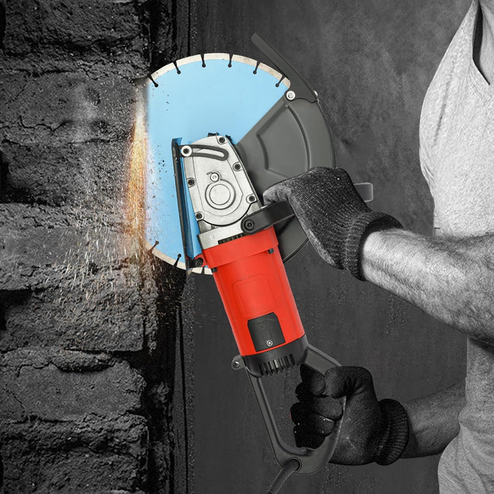 Mauernutfräse 3500W, Betonschneider 3800 U/min Schneidetiefe 85-140mm für Granit Beton Marmor Zement