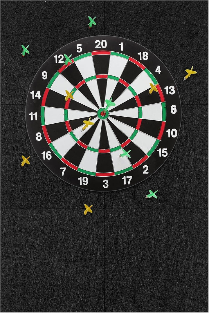 Flintronic Filz Dartboard-Wandschutz, HBT: 900x600x12mm, Dartscheiben Umrandung, Selbstklebend, Gesp