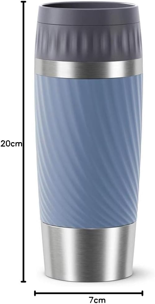 Tefal Travel Mug Easy Twist, 100% auslaufsicherer Thermobecher, 360° Trinken, Quick Press Verschluss