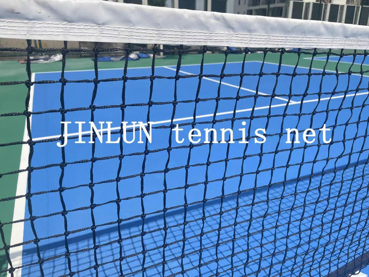 JINLUN Standard-Tennisnetz, robustes Outdoor-Tennisnetz, 12,7 m breit, 1,07 m hoch, HDPE-Netz, Schwa
