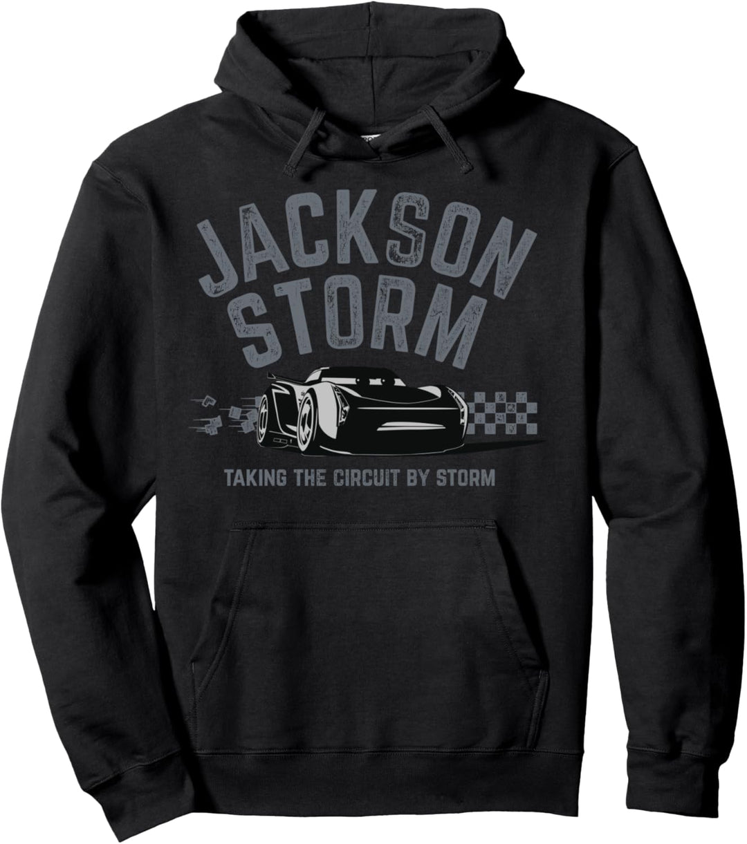 Disney Pixar Cars 3 Jackson Storm Taking The Circuit Text Pullover Hoodie