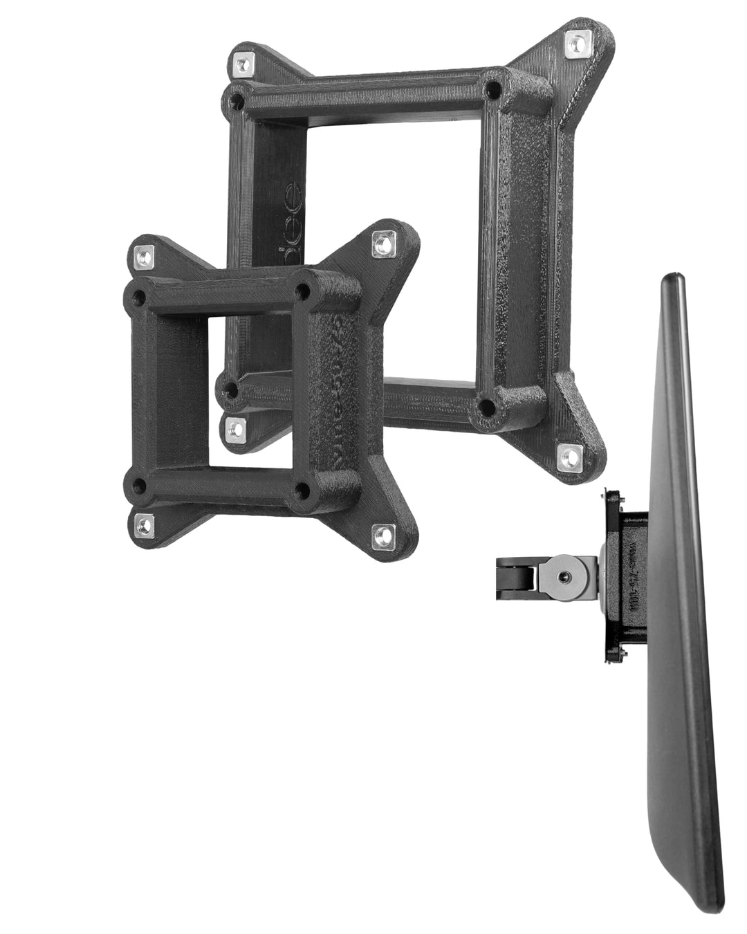 3IDEE Universelles VESA Adapter Set 50x50 bis 75x75mm und 75x75 bis 100x100mm - zur Erweiterung des
