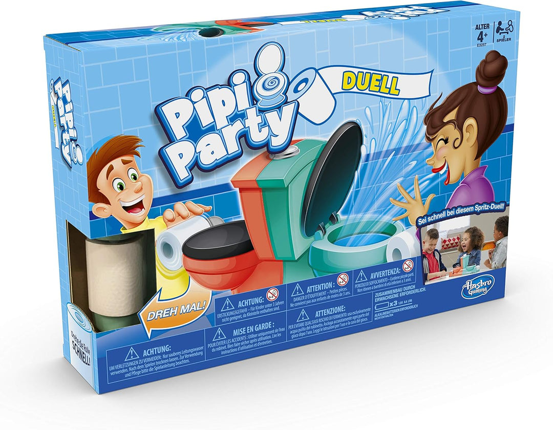 Hasbro Spiele E3257100 PIPI Party Duell, Kinderspiel, Multicolor, Pipi Party Duell