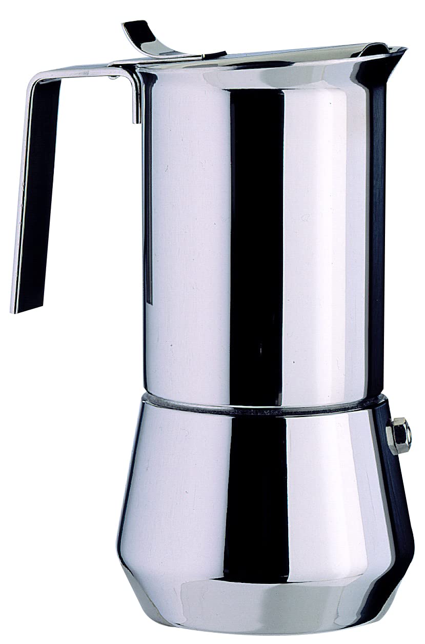 Ilsa Turbo Express Espressokocher, Edelstahl 18/10, 9 Tassen 9 cup Edelstahl, 9 cup Edelstahl