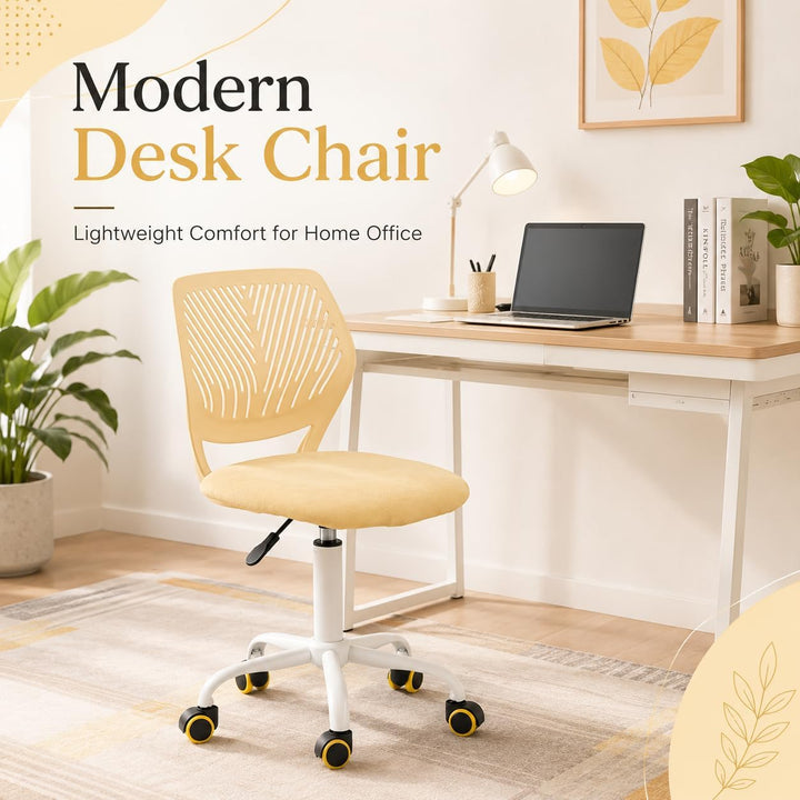 Homy Casa Schreibtischstuhl, verstellbarer Drehstuhl, Bürostuhl, Stoffsitz, ergonomischer Arbeitsstu