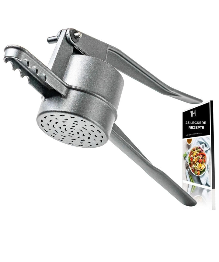 Thiru Spätzlepresse Premium - Kartoffelpresse mit Auflagerasten - Ideal für Spätzle, Kartoffeln, Säf