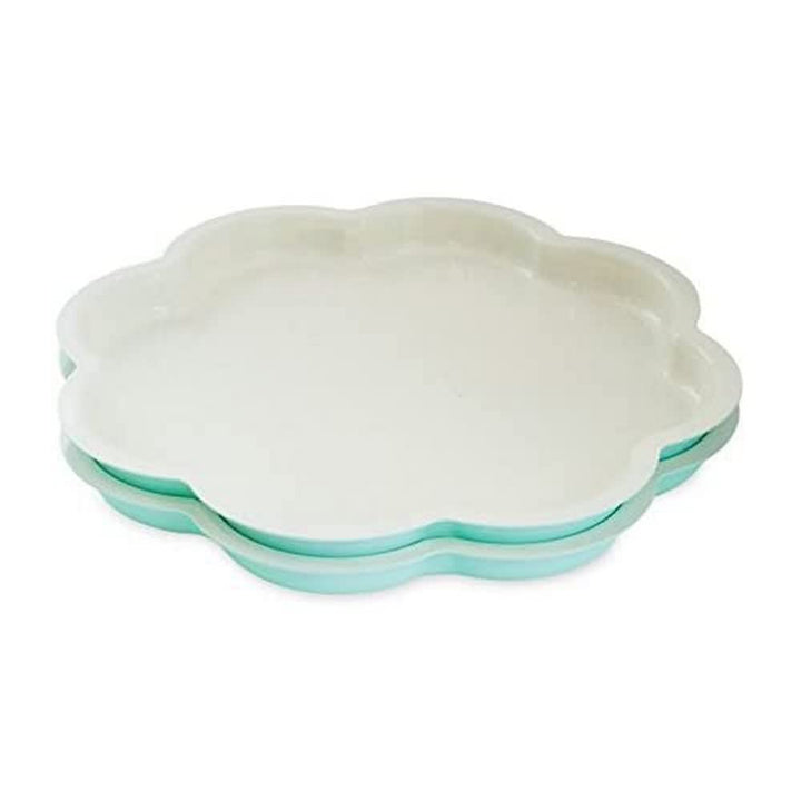 Nordic Ware Backform " Celebration Layers Cake ", Aluminium, Weiss, 23,8 x 23,8 x 3,5 cm, 1 Einheite