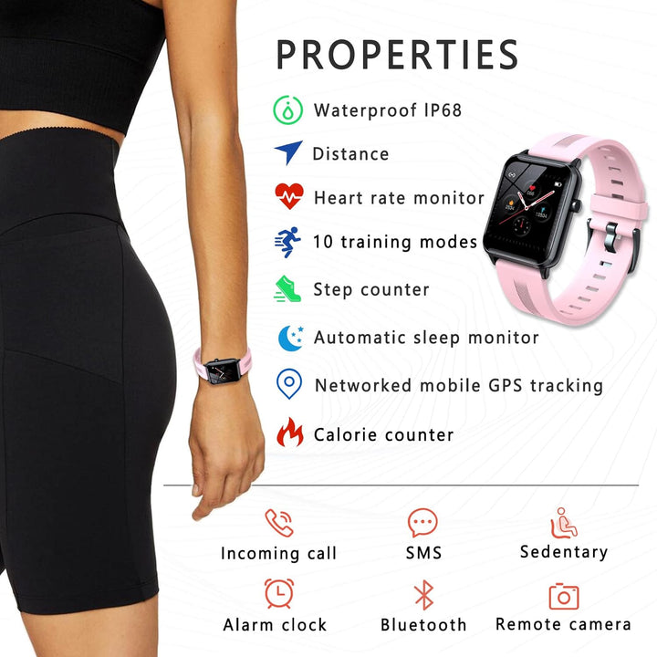 SUPBRO Smartwatch Fitness Armband Tracker Touch Screen Uhr Wasserdicht IP68 Armbanduhr Smart Watch m